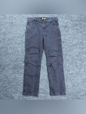 Carhartt Straight Fit Pants Stretch Men’s 33x30 Workwear Gray 102821 029 Canvas